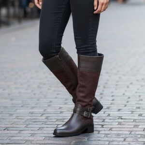 Franco Sarto Suede Leather Brown Boot